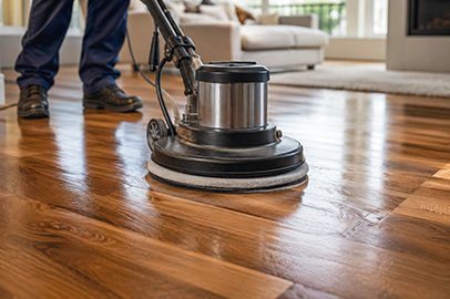 Hardwood floor polishing service in Kingston restoring wood floors
